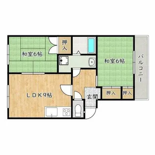 アベニール高石【1階】の間取り
