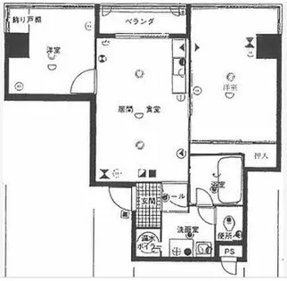 カナード西本町【601号室】の間取り