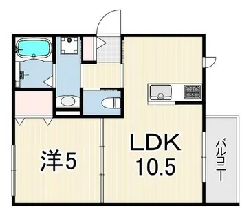 リュネ甲子園【2階】の間取り