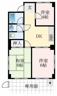 大阪府藤井寺市恵美坂1丁目【マンション】の間取り
