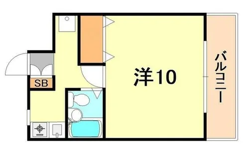 フルール名谷【2階】の間取り