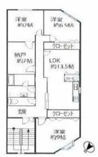 八幡屋ビル【4階】の間取り