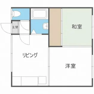 クレール【202号室】の間取り