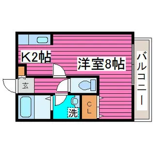 ラウルあいの里【2階】の間取り
