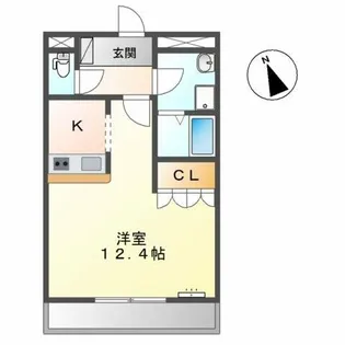 ヒーリングパレス【2階】の間取り