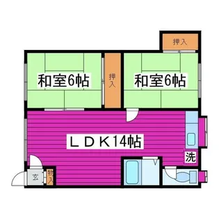 三島ハイツⅠ【20A号室】の間取り