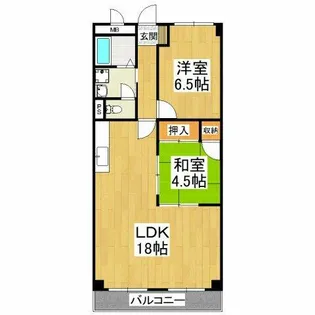 グランドメゾン津々山台【2階】の間取り