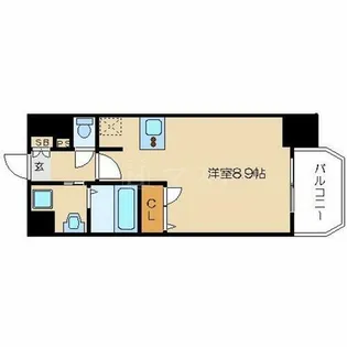 プレサンス天満橋アンジェ【8階】の間取り