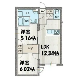 quador noie 今池【2階】の間取り