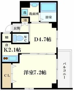 カーサセレーネ【10階】の間取り