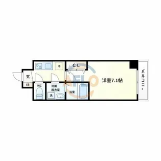 S-RESIDENCE高井田Central【5階】の間取り