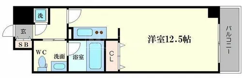 シティヒルズ安堂寺【5階】の間取り