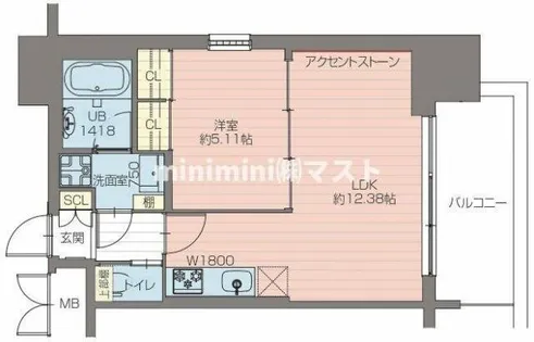 プレジオ阿波座【8階】の間取り