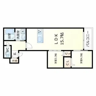 Moon Hills上汐【3階】の間取り