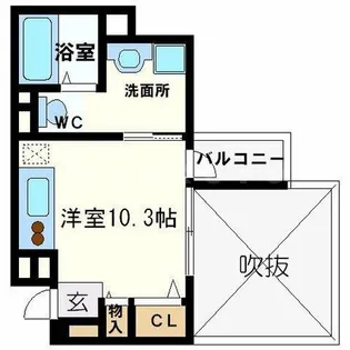 RIDGE北堀江【14階】の間取り
