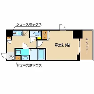 アジリア天満橋【4階】の間取り