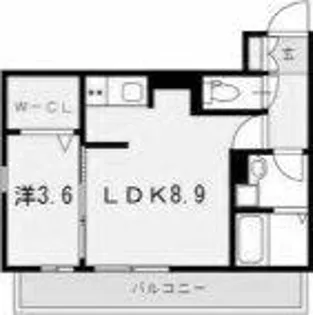 グレイド【3階】の間取り