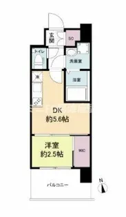 セレニテ福島プリエ【13階】の間取り