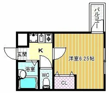 高敷マンション【2階】の間取り