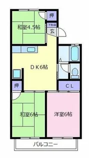 セジュールナカノ【2階】の間取り