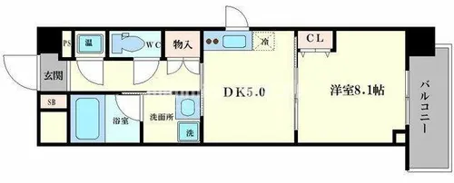 和宏一輝【4階】の間取り