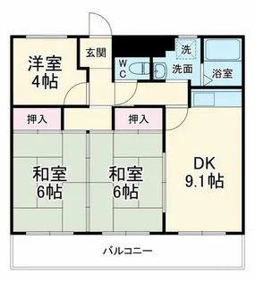 VIVA小山【9階】の間取り