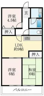新栄プロパティー峰塚【2階】の間取り