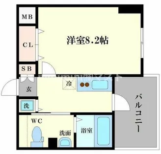 ファーストフィオーレ阿波座アクア【2階】の間取り