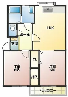 ファミリー春【205号室】の間取り