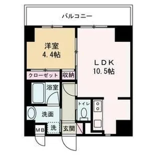 GLANZ高尾町【3階】の間取り