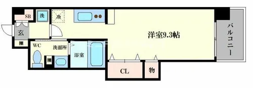 エスポルテ福島【5階】の間取り