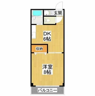 アンビエンテ茱萸木【2階】の間取り