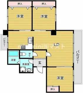 アルボール西道頓堀【5階】の間取り