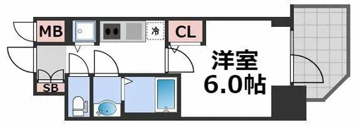 S-RESIDENCE都島Lux【11階】の間取り