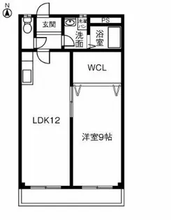 メゾンカーサ【3B号室】の間取り