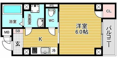 LCL大国【401号室】の間取り