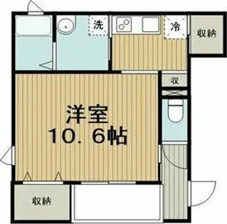 Azur扶桑【1階】の間取り