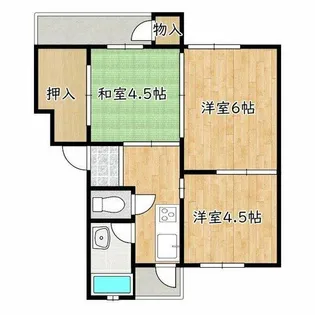 大阪府高石市綾園2丁目【マンション】の間取り
