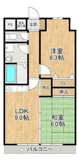 ドマーレ清水【5階】の間取り