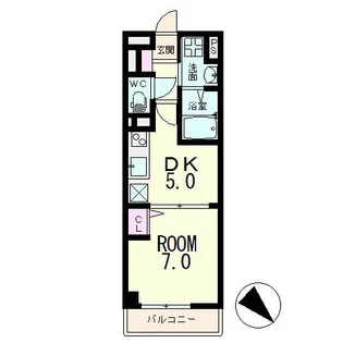 MUSE COURT南草津【2階】の間取り