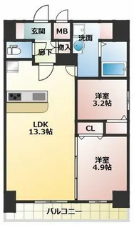 リヴェント福島野田【12階】の間取り