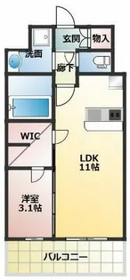 リヴェント福島野田【8階】の間取り