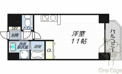 ブラーヴォ梅田北【6階】の間取り