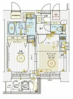 エステムコート難波Ⅵエント【8階】の間取り