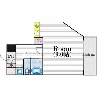 リーガル北梅田【10階】の間取り