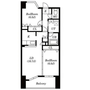 ヴィラエーデル大須【3B号室】の間取り