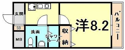 コンセール愛宕山【2階】の間取り
