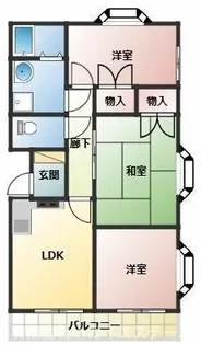 フラワーコート【202号室】の間取り