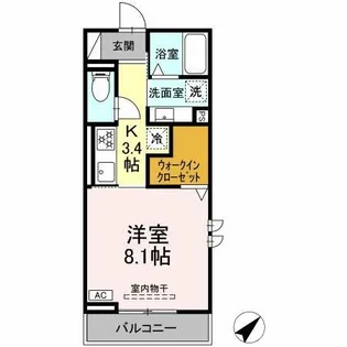 AXIS C【2階】の間取り