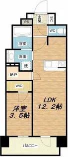 ソルレヴェンテ北堀江Q【4階】の間取り
